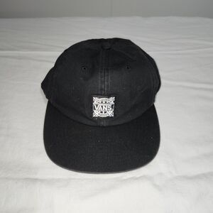 California Native Vans Hat Cap Strap Back Black White  Skater Skateboarding Used